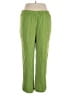 Monroe and Main 100% Viscose Solid Green Casual Pants Size XL - photo 2
