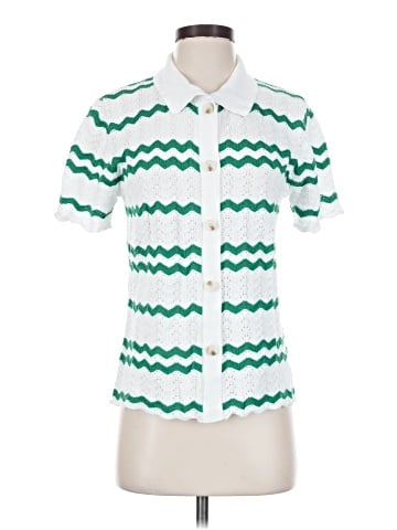 Olivaceous Short Sleeve Blouse (view 1)