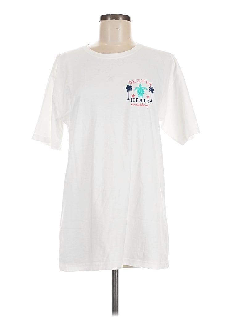 Assorted Brands Short Sleeve T-shirt In White