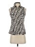 Tory Burch 100% Cotton Silver Sleeveless Blouse Size 2 - photo 1