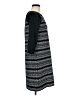 Ann Taylor LOFT Chevron-herringbone Black Casual Dress Size M - photo 4