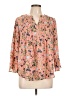 Style&Co Floral Pink 3/4 Sleeve Blouse Size L (petite) - photo 1