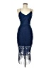 Unbranded 100% Polyester Blue Cocktail Dress Size L - photo 1