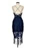 Unbranded 100% Polyester Blue Cocktail Dress Size L - photo 2