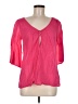 H&M Pink 3/4 Sleeve Blouse Size 8 - photo 1