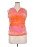Chaps Orange Sleeveless Blouse Size 1X - photo 1