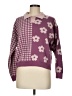 Unbranded Checkered-gingham Purple Pink Pullover Sweater Size M (estimated) - photo 1