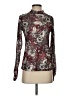 oasis 100% Polyester Paisley Burgundy Long Sleeve Blouse Size S - photo 1