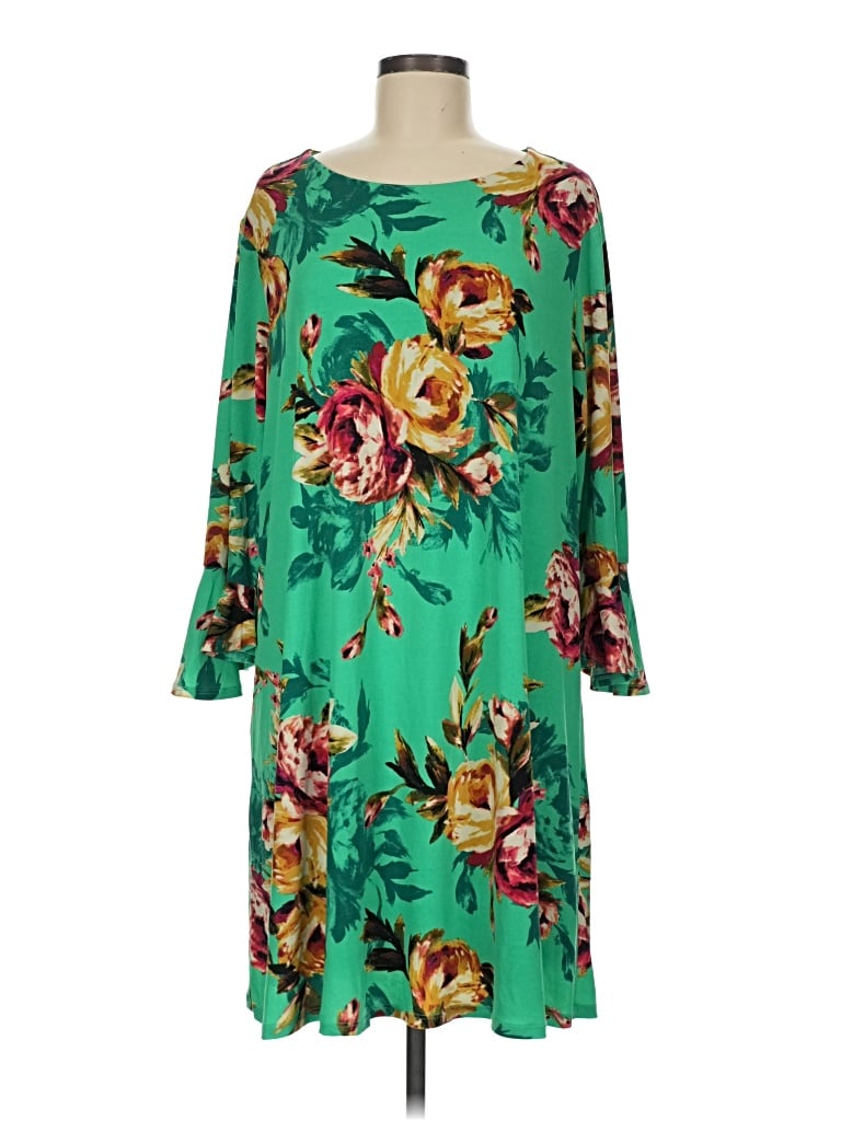 Pre-owned C Established 1946 Casual Dress In Green
