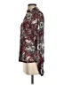 oasis 100% Polyester Paisley Burgundy Long Sleeve Blouse Size S - photo 5