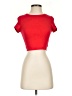 Shein Red Short Sleeve Turtleneck Size 2 - photo 1