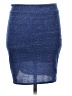 Free People Solid Blue Casual Skirt Size S - photo 2