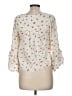 Olivaceous 100% Rayon Ivory 3/4 Sleeve Blouse Size M - photo 2