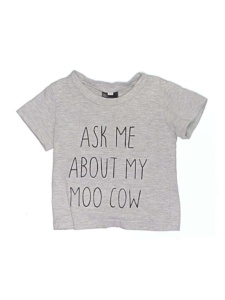 Pre-owned Unbranded Kids' Short Sleeve T-shirt In Gray