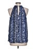 MICHAEL Michael Kors Blue Sleeveless Blouse Size L - photo 2