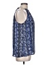MICHAEL Michael Kors Blue Sleeveless Blouse Size L - photo 4