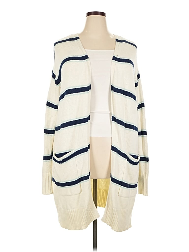 Pre-owned St. John's Bay Cardigan Sweater In Ivory