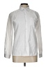 Fashion Solid Silver Long Sleeve Button-Down Shirt Size L (estimated) - photo 1
