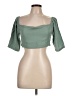 Pink Lily Green Short Sleeve Top Size L - photo 1