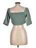 Pink Lily Green Short Sleeve Top Size L - photo 2