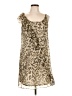 Agnes B. 100% Silk Animal Print Tan Casual Dress Size EU (FR) 42 / US 10 - photo 1