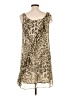 Agnes B. 100% Silk Animal Print Tan Casual Dress Size EU (FR) 42 / US 10 - photo 2