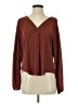 Left Coast by Dolan 100% Polyester Brown Long Sleeve Blouse Size S - photo 1