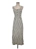 Caution to the Wind Chevron-herringbone Silver Casual Dress Size S (estimated) - photo 1