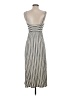 Caution to the Wind Chevron-herringbone Silver Casual Dress Size S (estimated) - photo 2