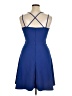 Just Fab 100% Polyester Solid Blue Cocktail Dress Size XL - photo 2