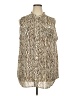 Cj Banks 100% Polyester Animal Print Ivory Sleeveless Blouse Size 2X - photo 1