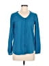 Esprit 100% Polyester Teal Long Sleeve Blouse Size 6 - photo 1