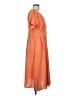 Shein 100% Polyester Orange Casual Dress Size L - photo 4