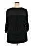 Vince Camuto 100% Polyester Black 3/4 Sleeve Blouse Size 2X - photo 2