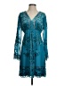 Hale Bob Paisley Teal Cocktail Dress Size S - photo 1