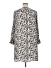 Ann Taylor LOFT 100% Polyester Animal Print Ivory Casual Dress Size 14 - photo 2