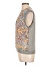 Current Air Paisley Gray Silver Sweater Vest Size L - photo 5