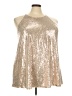 Torrid Metallic Gold Sleeveless Top Size 4X Plus (4) - photo 1
