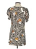 t.la Gray Short Sleeve Blouse Size XS - photo 2