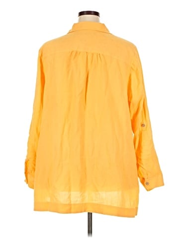 Soft Surroundings 3/4 Sleeve Button-Down Shirt (view 2)