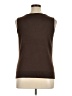 Talbots 100% Pima Cotton Brown Sweater Vest Size 1X - photo 2