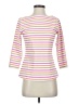 J. McLaughlin Stripes Pink 3/4 Sleeve Top Size XS - photo 1
