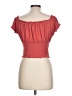 Bar III Orange Short Sleeve Top Size L - photo 2
