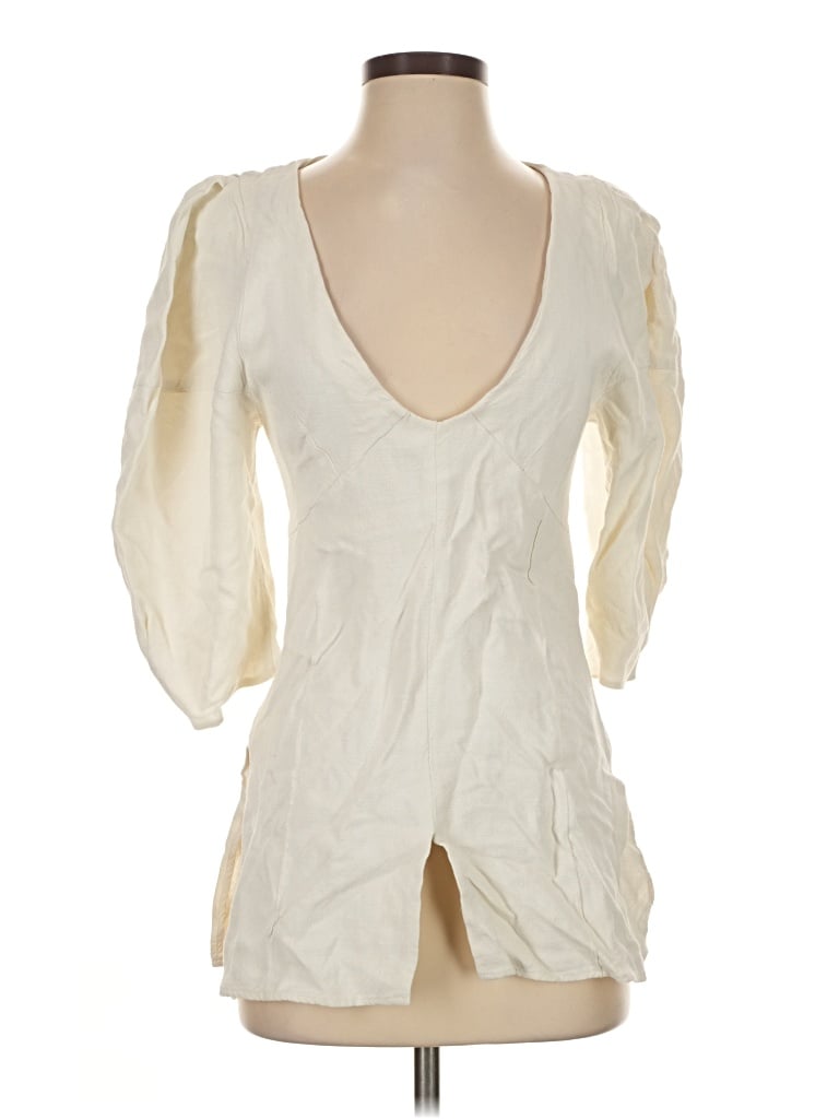 Pre-owned Khaite Sleeveless Blouse In Ivory