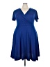 Assorted Brands 100% Polyester Blue Cocktail Dress Size 24 - photo 1
