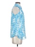 Etcetera 100% Polyester Blue Sleeveless Blouse Size 0 - photo 4