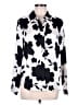 Maison d' Amelie Floral White Long Sleeve Blouse Size M - photo 1