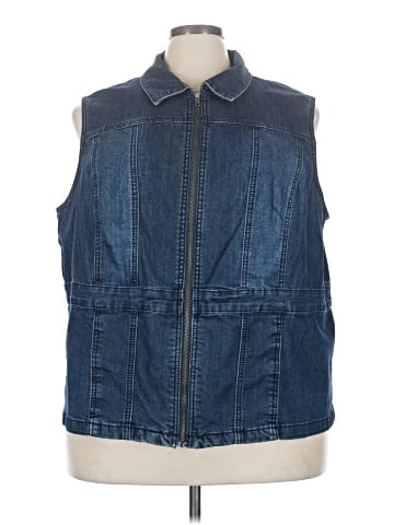 Cj Banks Denim Vest (view 1)