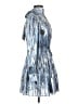 Cinq à Sept 100% Polyester Blue Cocktail Dress Size 4 - photo 4
