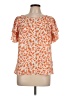 Unbranded 100% Polyester Orange Short Sleeve Blouse Size L - photo 1